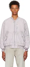 Eytys Ssense Exclusive Purple Delta Bomber Jacket In Quartz