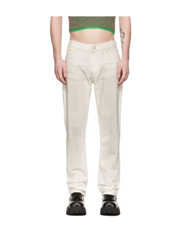 Eytys Straight Casual Jeans In White