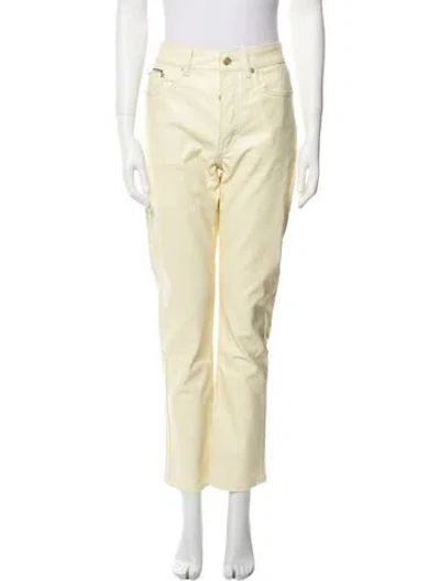 Pre-owned Eytys Straight Leg Pants W/ Tags In Yellow