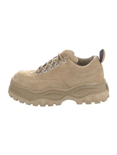 Pre-owned Eytys Suede Chunky Sneakers In Brown/neutrals