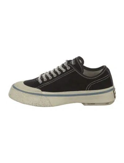 Pre-owned Eytys Suede Sneakers In Black