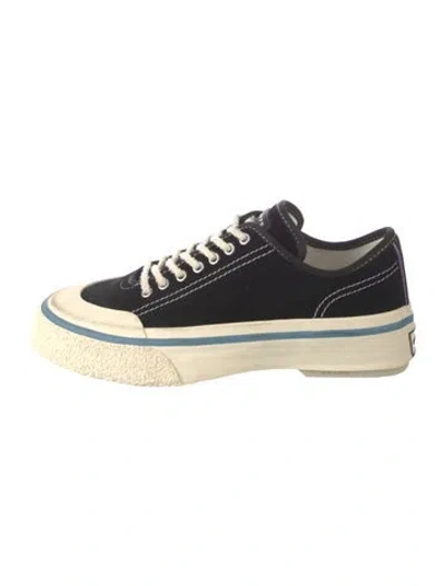 Pre-owned Eytys Suede Sneakers In Black