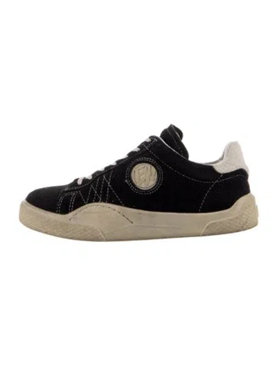Pre-owned Eytys Suede Sneakers In Black