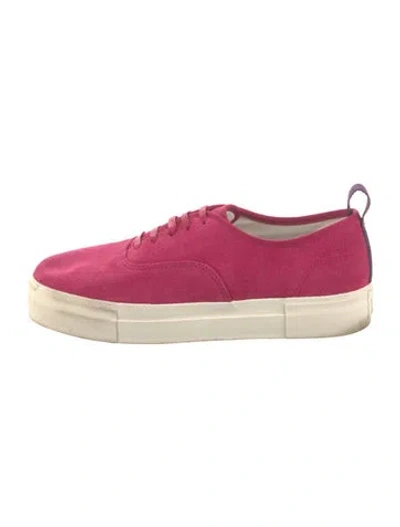 Pre-owned Eytys Suede Sneakers In Pink