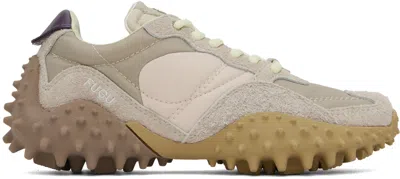 Eytys Taupe Fugu Sneakers In Suede Moonstone
