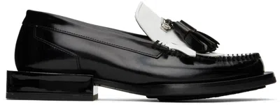 Eytys White & Black Rio Loafers In Fringe Piano