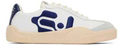 Eytys White & Blue Santos Sneakers In Vegan Yale