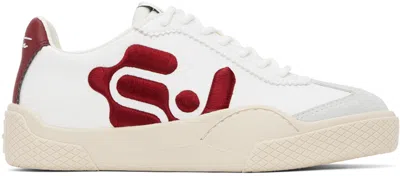 Eytys White & Red Santos Sneakers In Aegis Red