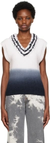 Eytys White Onassis Vest In White Navy