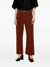 Eytys Avalon Cropped Jeans In Red