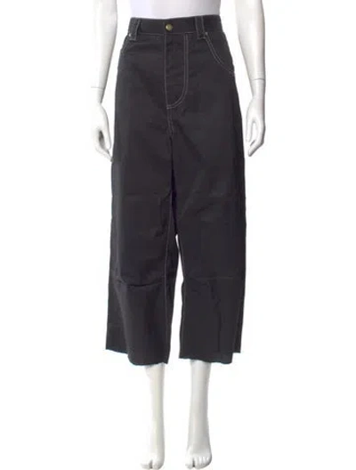 Pre-owned Eytys Wide Leg Pants In Black