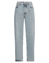 Eytys Woman Jeans Blue Size 28w-32l Cotton In Blue