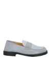Eytys Woman Loafers Light Grey Size 7.5 Leather In Grey