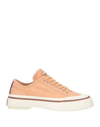 Eytys Woman Sneakers Apricot Size 6 Textile Fibers In Orange