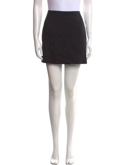 Pre-owned Eytys Wool Mini Skirt In Black
