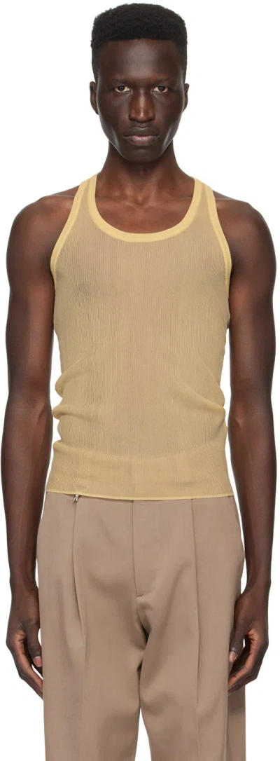 Eytys Yellow Knox Tank Top In Sand