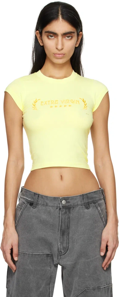 Eytys Yellow Zion T-shirt In Extra Virgin Pomelo