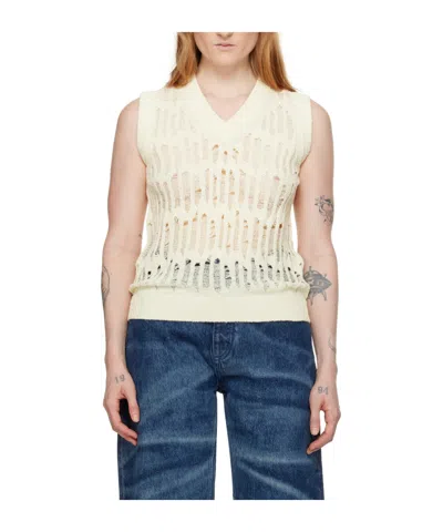 Eytys Yves Open Knitted Vest In Blue