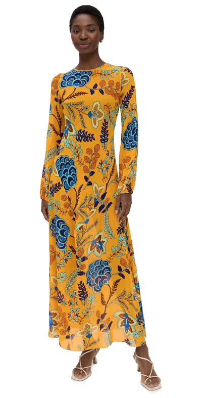 Eywasouls Malibu April Dress Desert Bloom In Burgundy