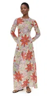 Eywasouls Malibu April Dress Orange Flower