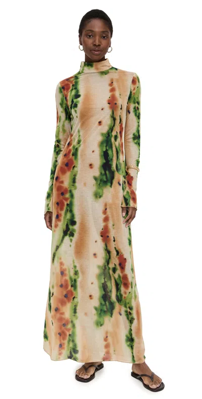 Eywasouls Malibu Blake Dress Pachamama In Green