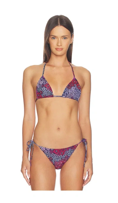 Eywasouls Malibu Kaya Bikini Top In Multi