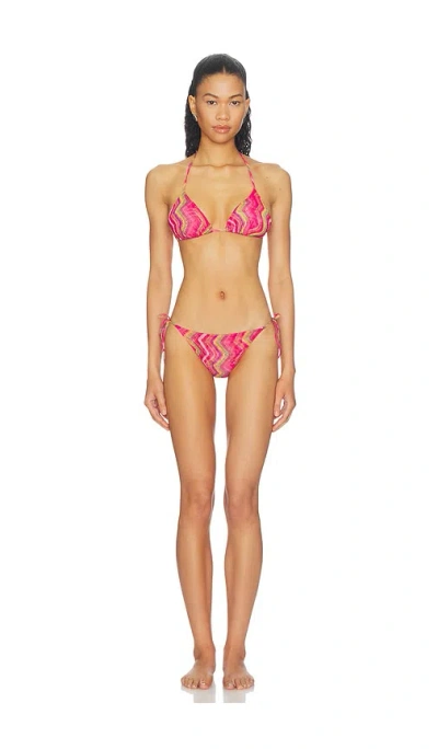 Eywasouls Malibu Layla Bikini Set In Red