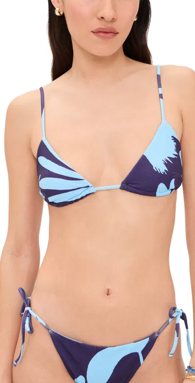Eywasouls Malibu Layla Bikini Top Midnight Garden In Multi