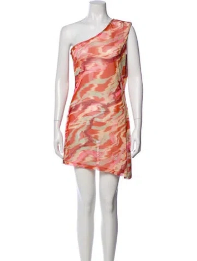 Pre-owned Eywasouls Malibu Tie-dye Print Mini Dress In Multi