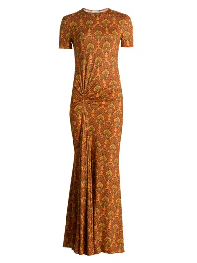 Eywasouls Malibu Women's Annie Floral Short-sleeve Maxi Dress In Multi
