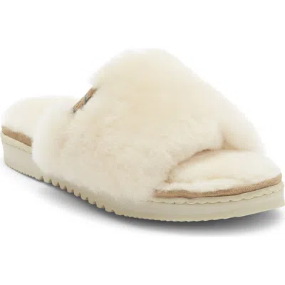 Ez Feet Genuine Shearling Slipper In Brown