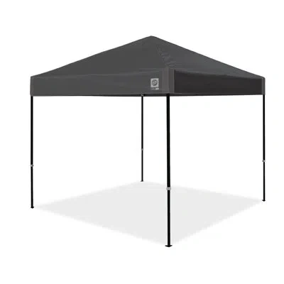 E-z Up Ambassador Instant Shelter 10 Ft. W X 10 Ft. D Steel Pop-up Canopy In Gray