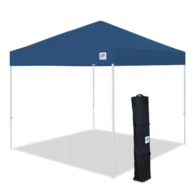 E-z Up Envoy 10 Ft. W X 10 Ft. D Steel Pop-up Canopy In Royal Blue