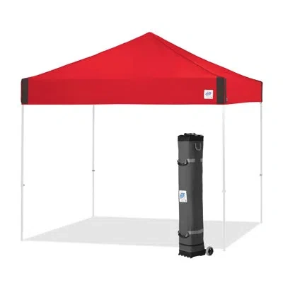 E-z Up Pyramid 10 Ft. W X 10 Ft. D Steel Pop-up Canopy In Royal Blue,white