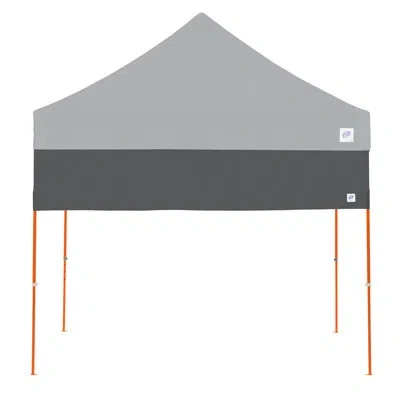 E-z Up Recreational Half Wall In Steel Grey