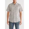 Ezekiel Grafton Short Sleeve Button-down Shirt In Transparent