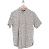 Ezekiel Grafton Short Sleeve Button-down Shirt In Bone/grey