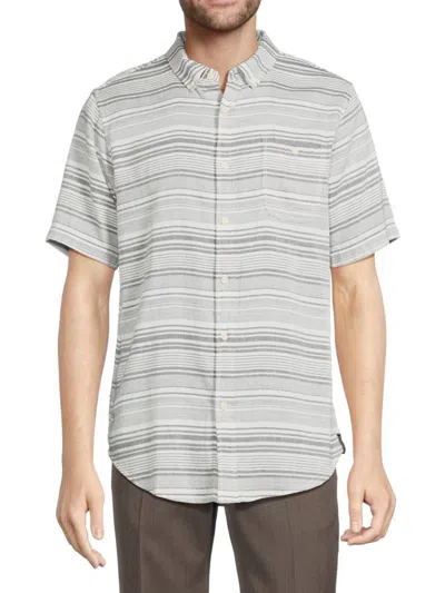 Ezekiel Men's Cruz Classic Fit Button Down Collar Shirt In Grey