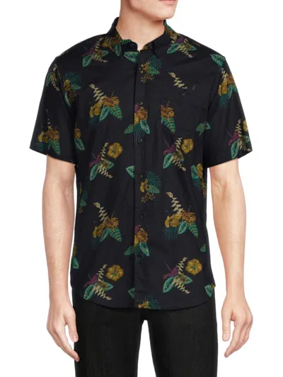 Ezekiel Men's Knight Floral Shirt In Black