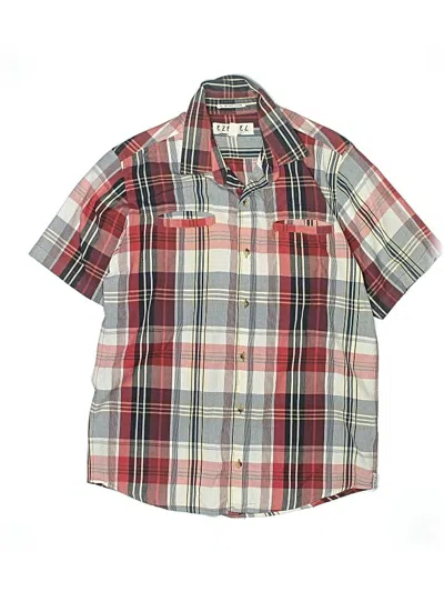Pre-owned Ezekiel Kids' Short Sleeve Button Down Shirt In Red