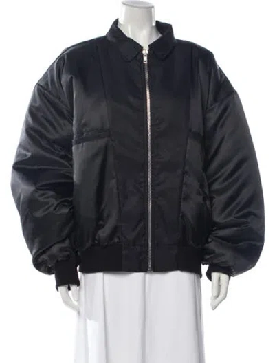 Pre-owned Ezr Bomber Jacket In Blue