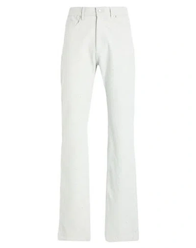 Ezr Man Pants Light Grey Size 33 Cashmere In White