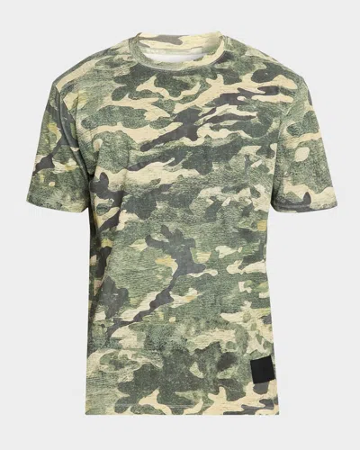 Ezr Men & Apos;s Cotton Camouflage Crewneck T-shirt