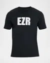Ezr Men's Cracked Logo Graphic T-shirt In Black
