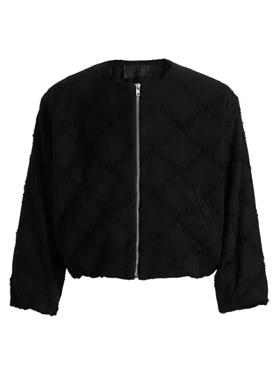 Ezr Men's Criss-cross Cropped Jacket In Black