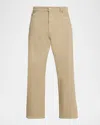 Ezr Men's Relaxed-fit Five-pocket Trousers In Neutral