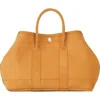 Ezra Arthur Audrey American Steer Leather Top Handle Bag In Honey