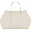 Ezra Arthur Audrey American Steer Leather Tote Bag In Gray