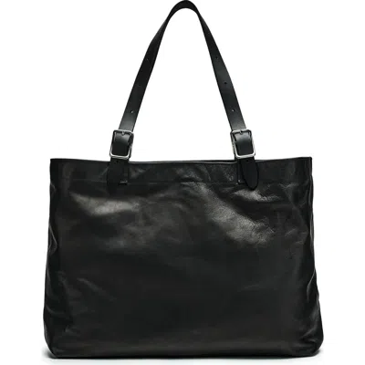 Ezra Arthur Dakota Soft Nappa Leather Tote Bag In Black