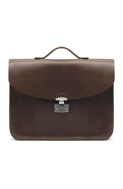 Ezra Arthur Executive Briefcase In Brown